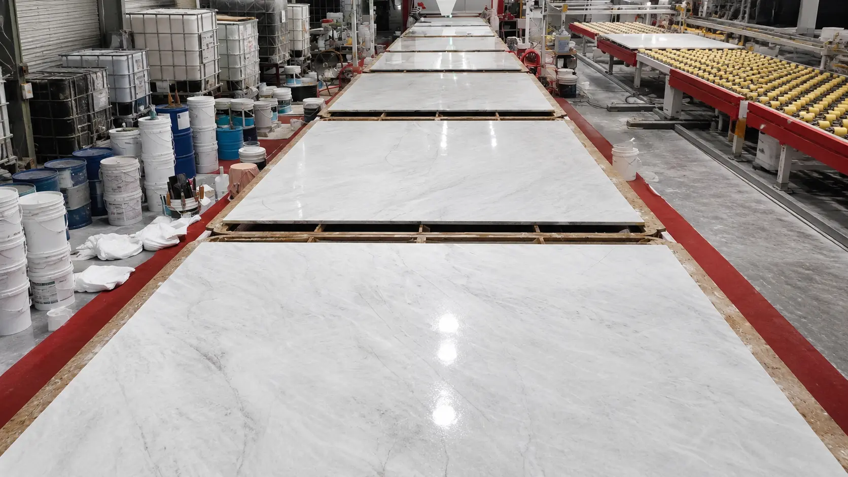 Taj Mahal Quartzite factory processing line for slab production