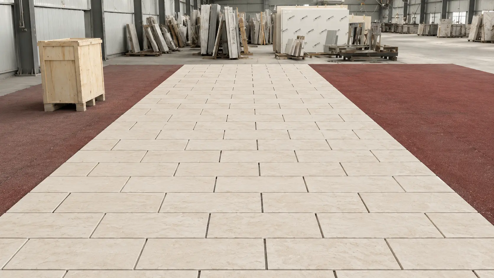 Taj Mahal quartzite project dry layout