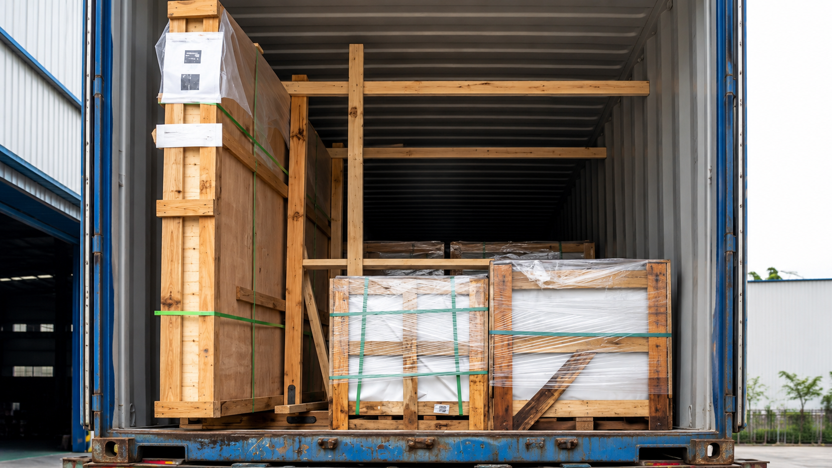 Taj Mahal quartzite packing and shipping preparation