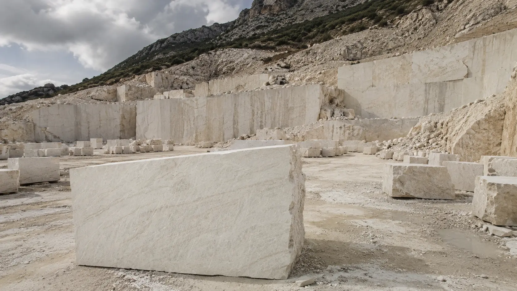 Brazilian Taj Mahal quartzite block selection