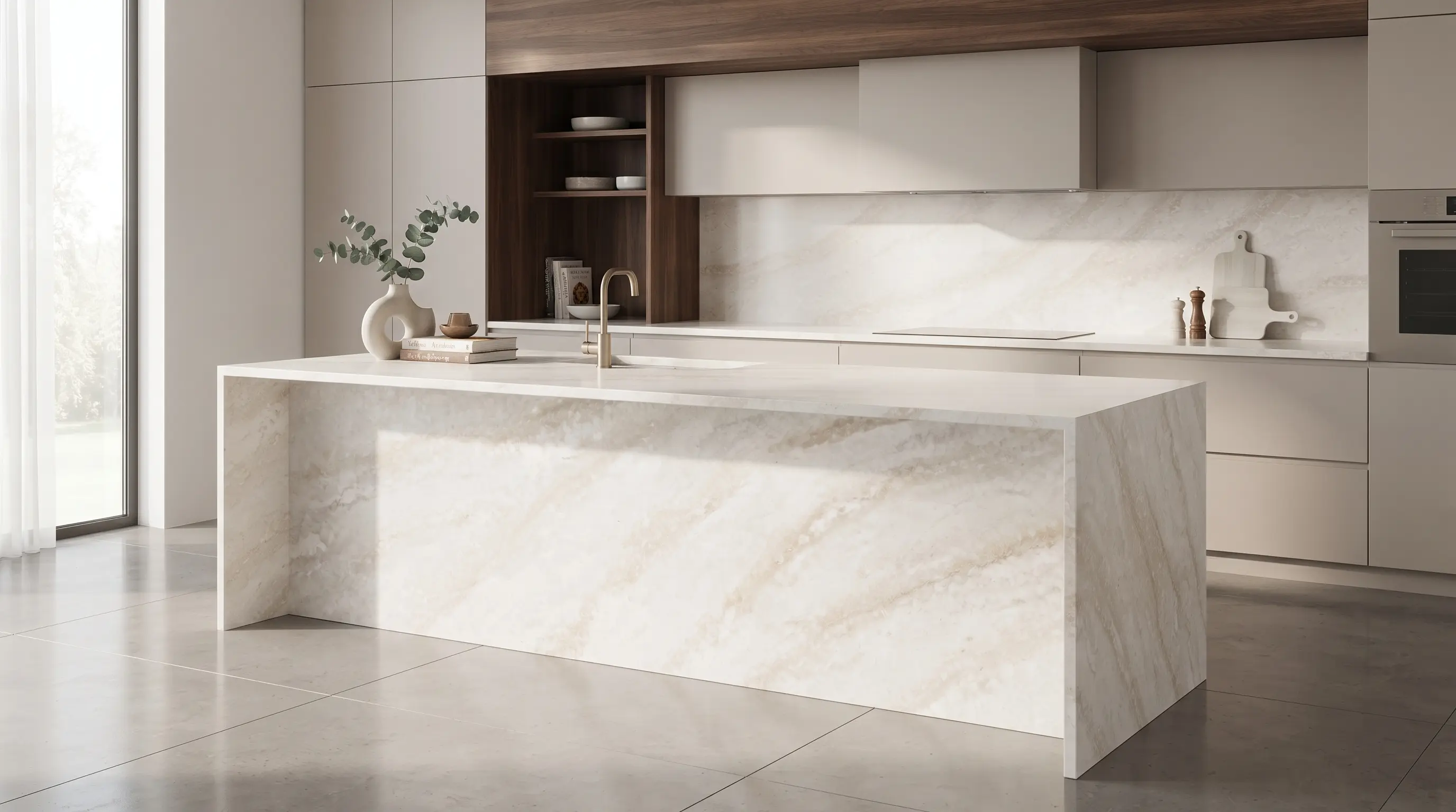 Taj Mahal inspired quartz engineered quartz slab 02 kitchen island 3